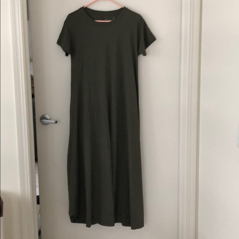 Uniqlo Green Cotton Maxi - Size M